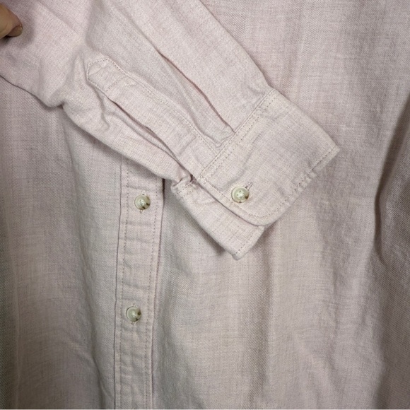 Uniqlo Pink Button Front Collared Shirt 100% Cotton Small Classic Minimalist - Picture 3 of 6